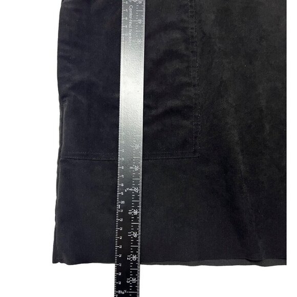 Wilfred Free Aritzia Nori Dress XS Oversize Black Vegan Suede Shift Minimalist - Picture 9 of 11